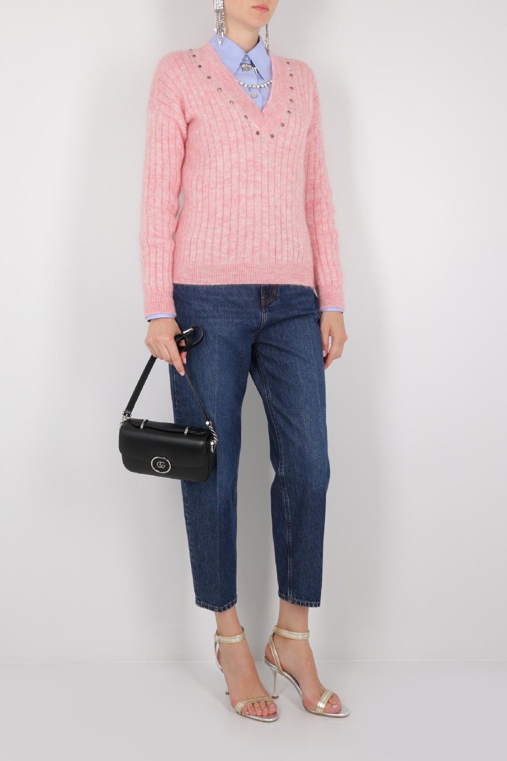 GUCCI Borsa A Spalla Petite GG Mini In Pelle Liscia