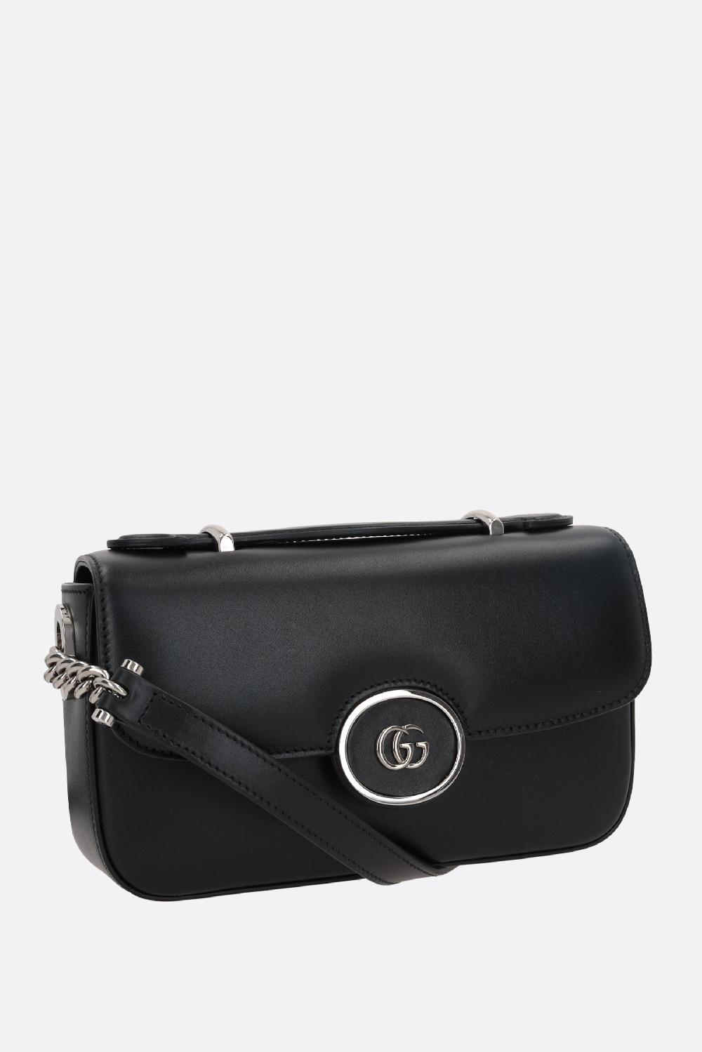 GUCCI Borsa A Spalla Petite GG Small In Pelle Liscia