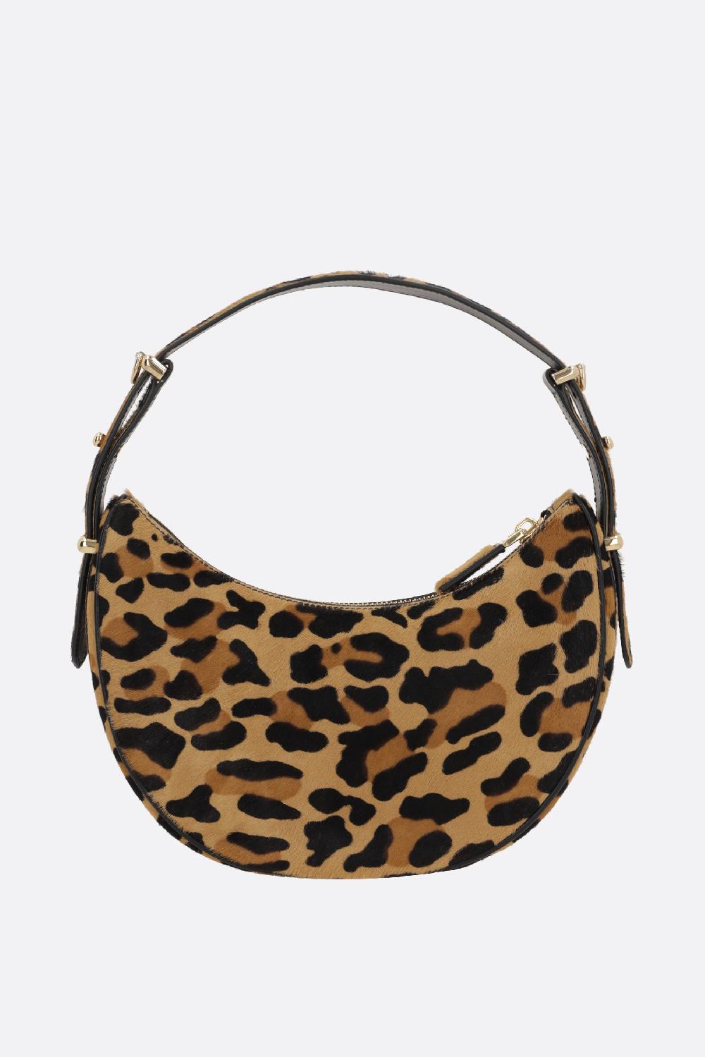 PRADA Borsa A Spalla Prada Arqué In Cavallino Stampa Leopardo