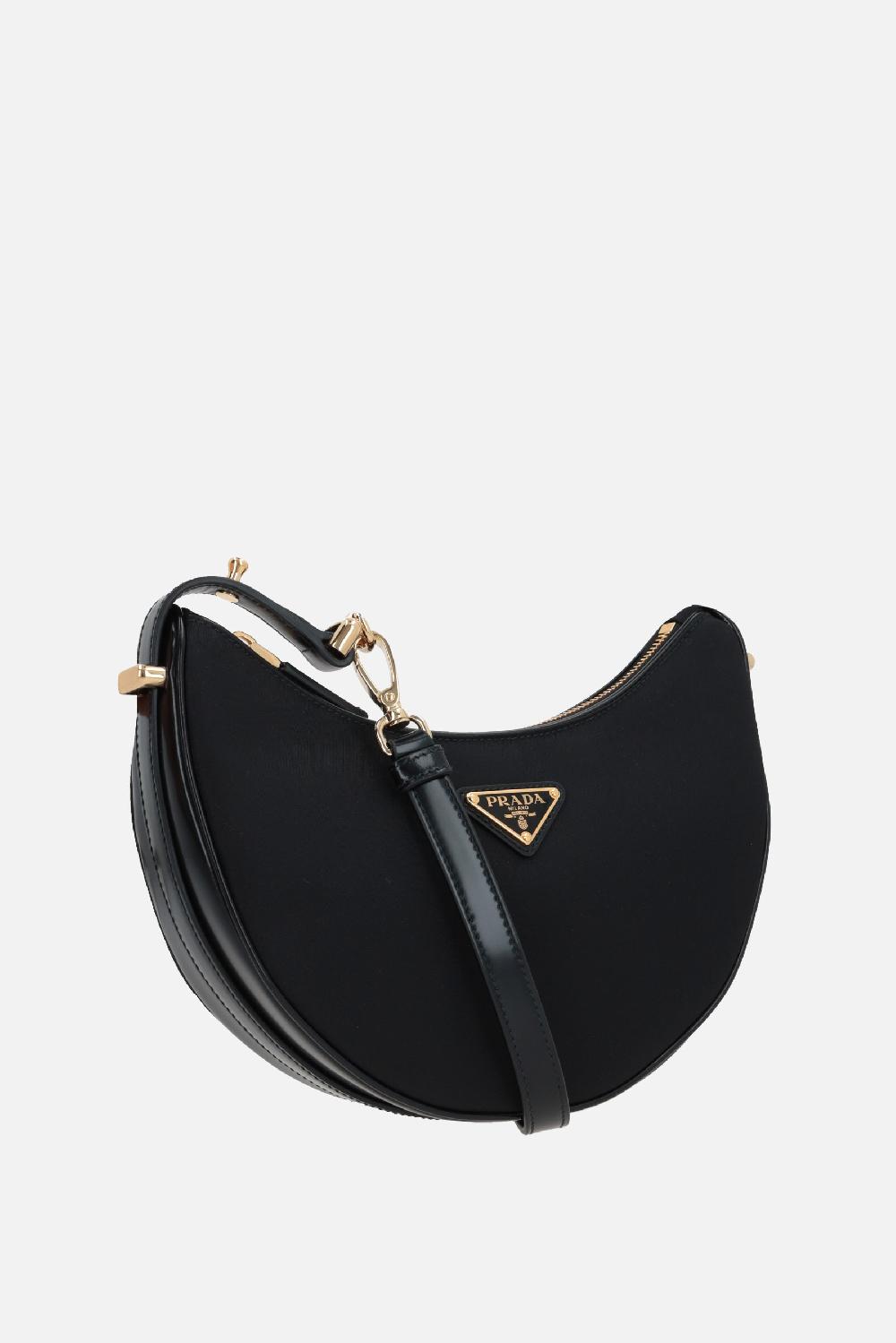 PRADA Borsa A Spalla Prada Arqué In Re-Nylon E Pelle Spazzolata