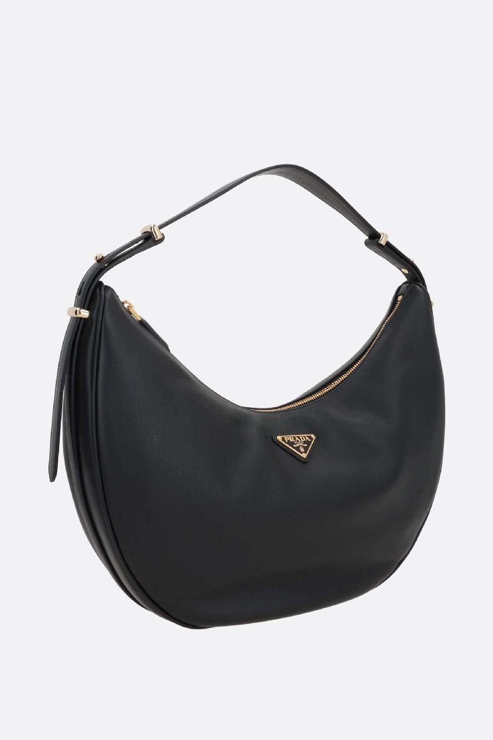 PRADA Borsa A Spalla Prada Arqué Media In Pelle Martellata