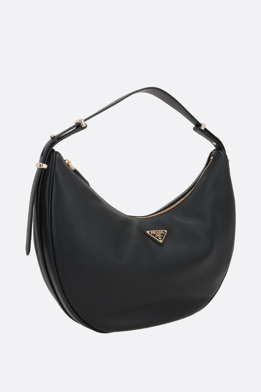 PRADA Borsa A Spalla Prada Arqué Media In Pelle Martellata