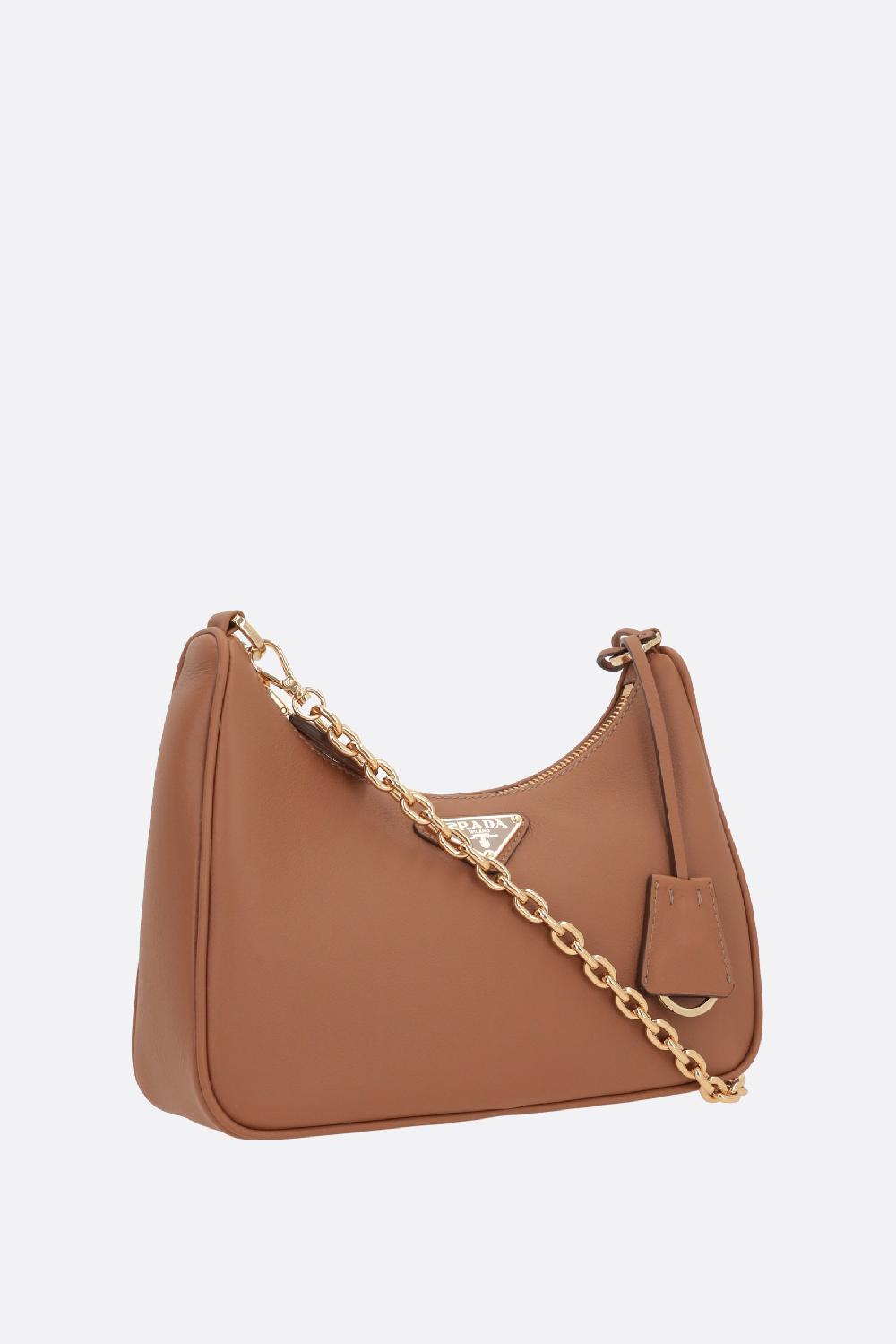 PRADA Borsa A Spalla Prada Re-Edition Mini In Pelle Martellata