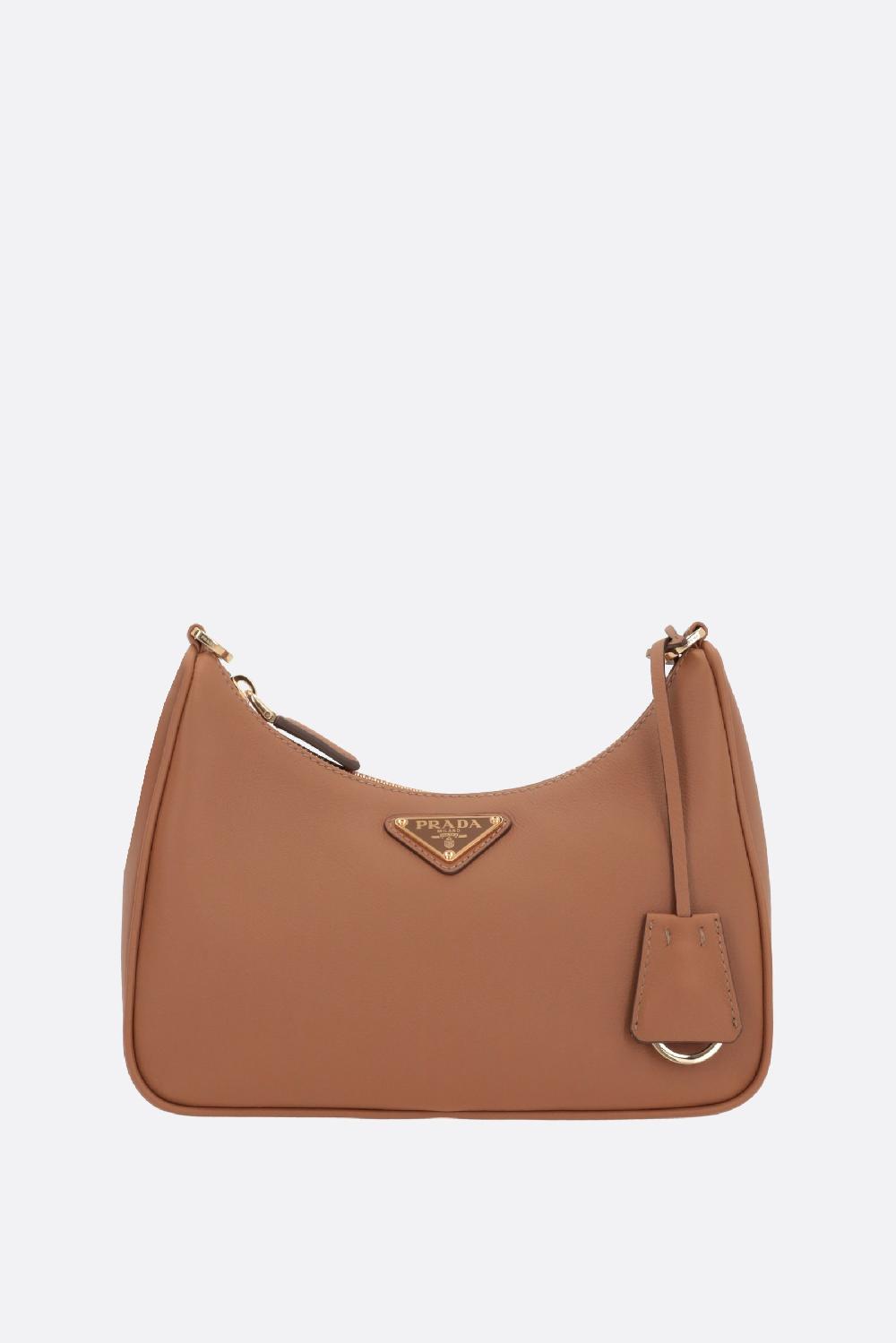 PRADA borsa a spalla Prada Re-Edition mini in pelle martellata