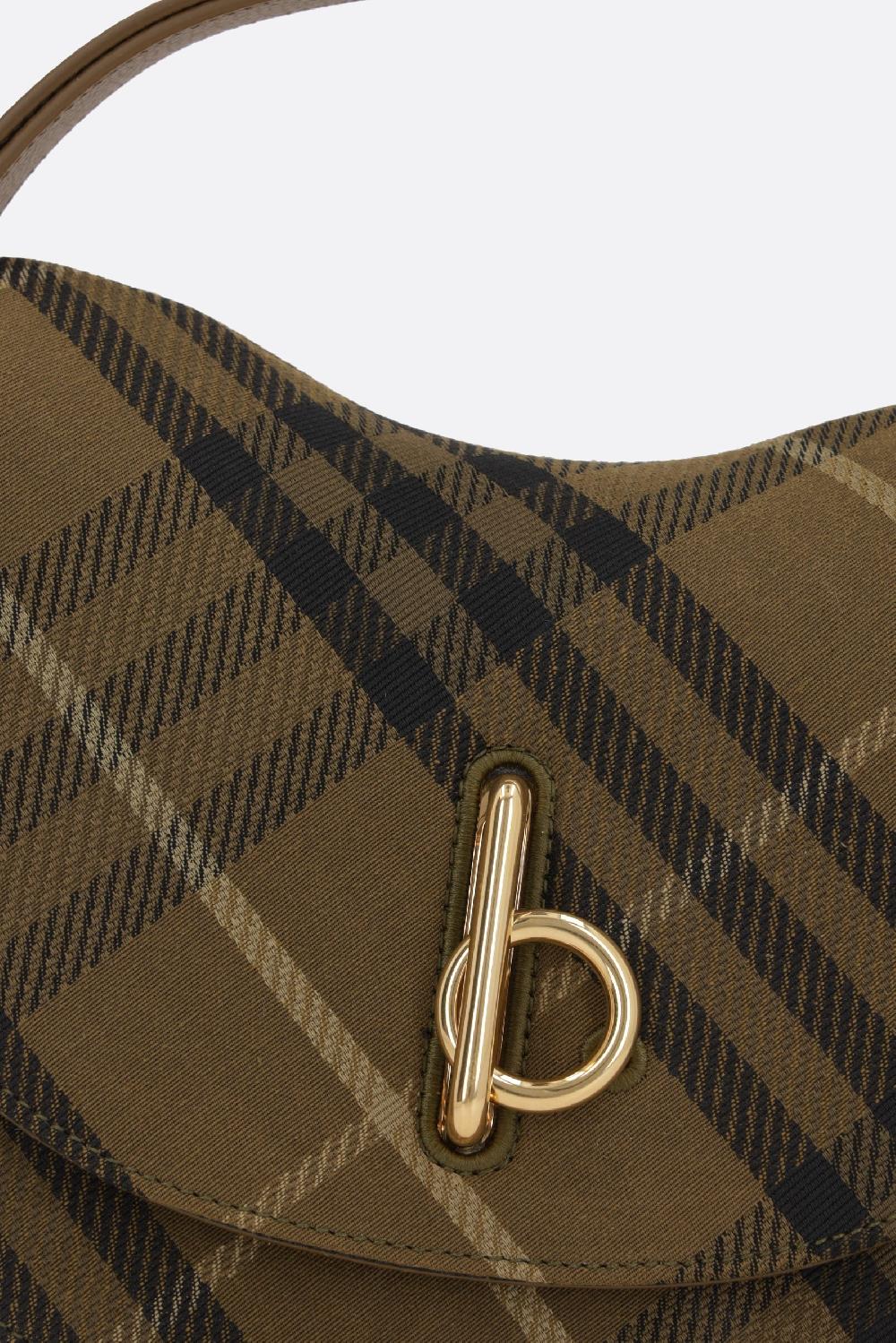 BURBERRY Borsa A Spalla Rocking Horse Small In Jacquard Check