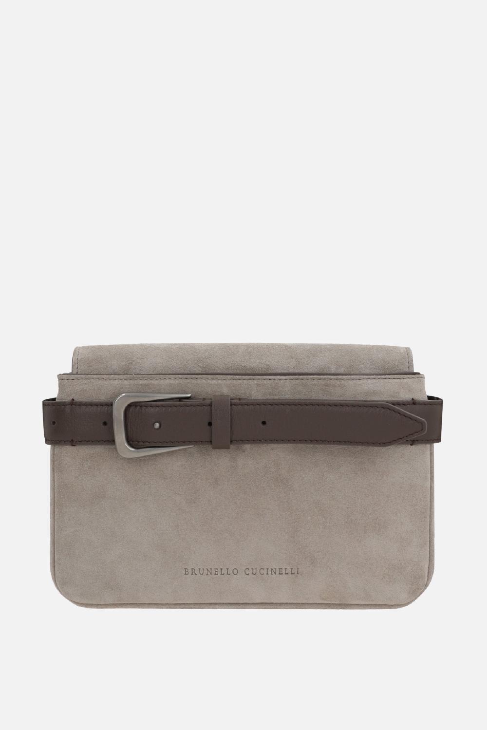 BRUNELLO CUCINELLI borsa a spalla Sartorial small in suede