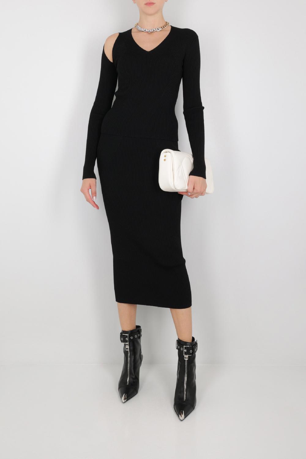 ALEXANDER McQUEEN Borsa A Spalla Seal Small In Nappa Matelassé