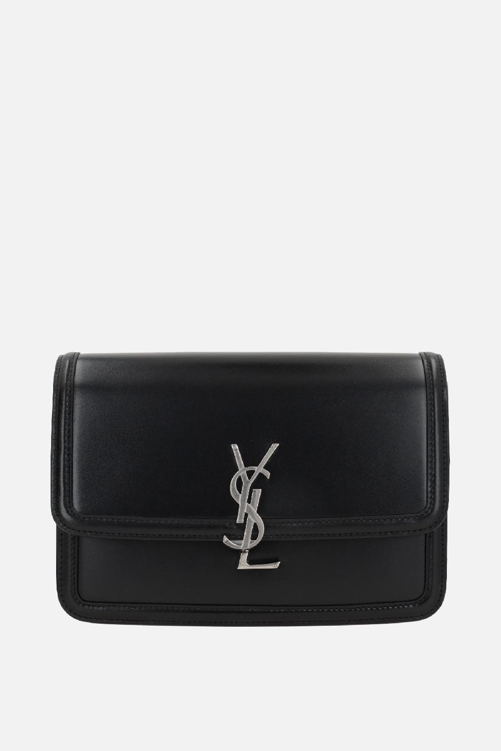 SAINT LAURENT borsa a spalla Solferino media in pelle liscia