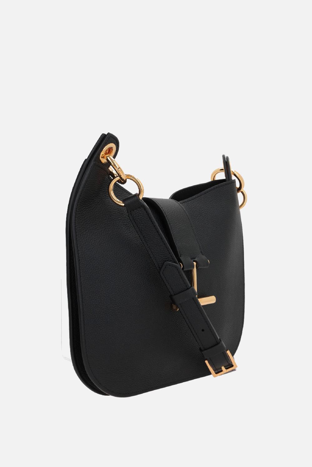 TOM FORD Borsa A Spalla Tara Small In Pelle Martellata