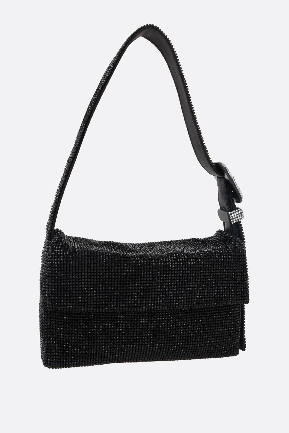 BENEDETTA BRUZZICHES Borsa A Spalla Vitty La Mignon In Maglia Metallica Con Cristalli