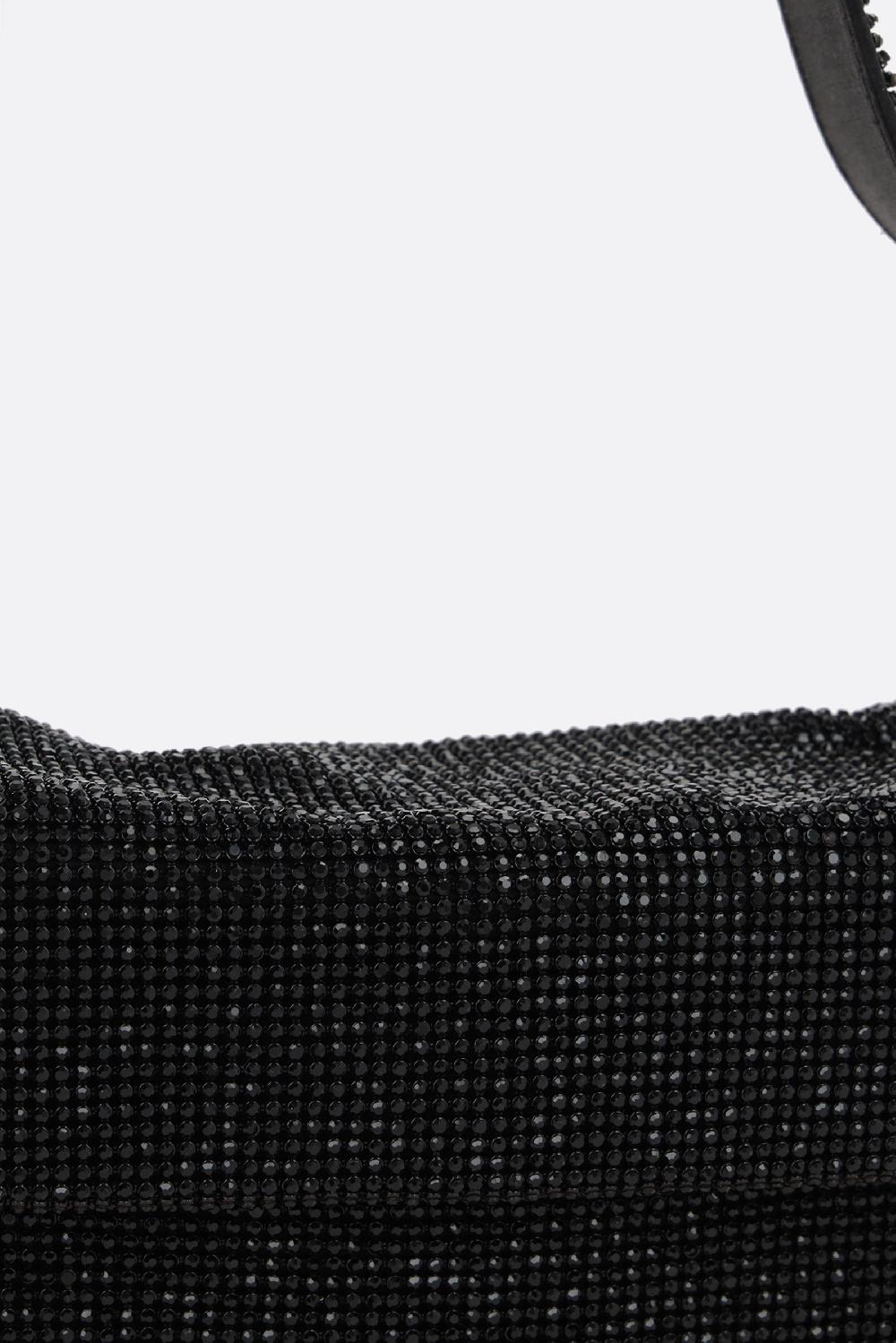 BENEDETTA BRUZZICHES Borsa A Spalla Vitty La Mignon In Maglia Metallica Con Cristalli