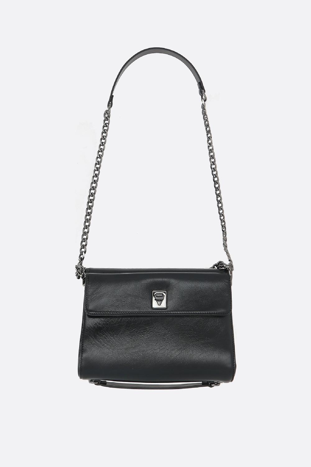 VALENTINO GARAVANI Borsa A Spalla VLogo Signature Small In Pelle Lucida