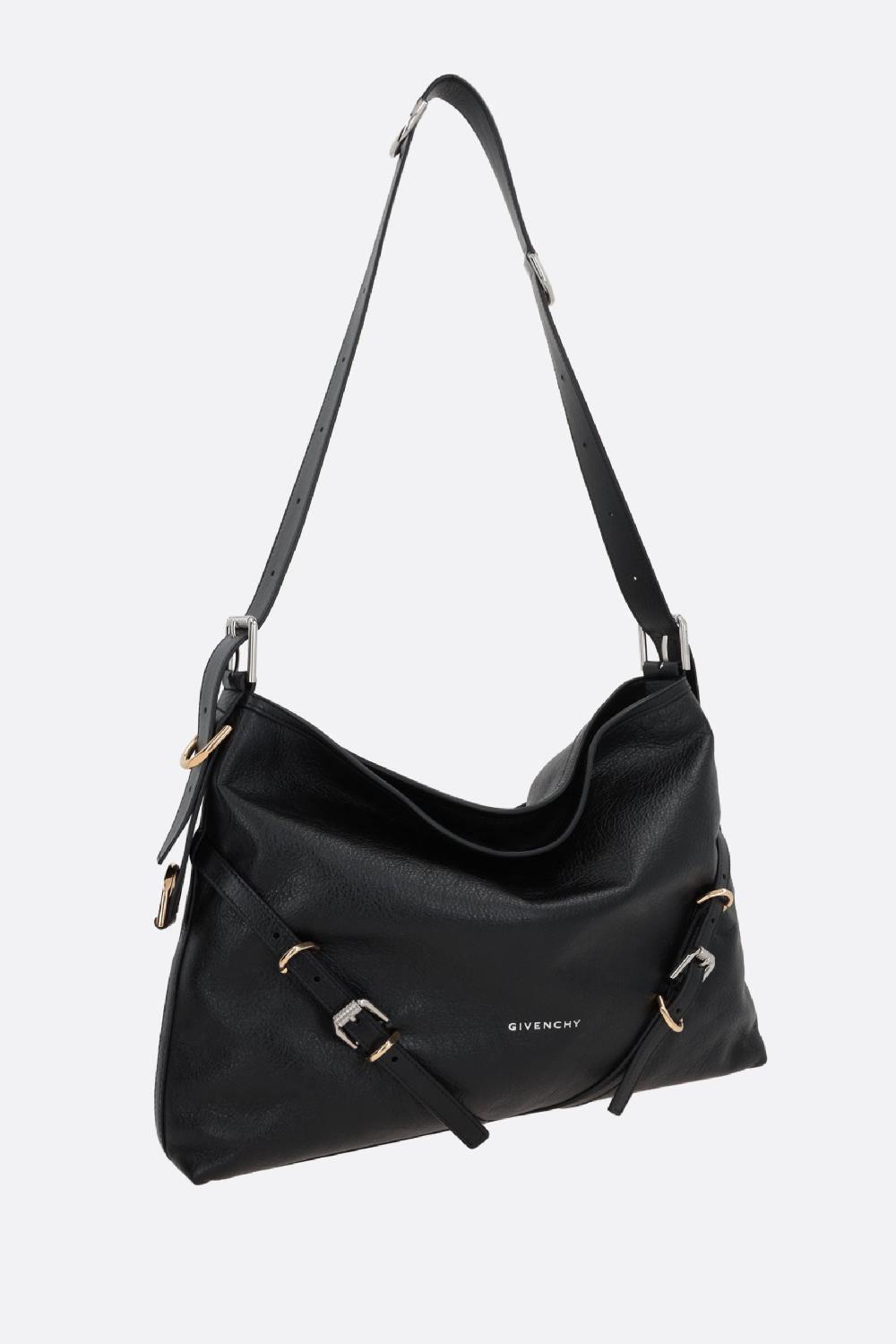 GIVENCHY Borsa A Spalla Voyou Media In Pelle Martellata