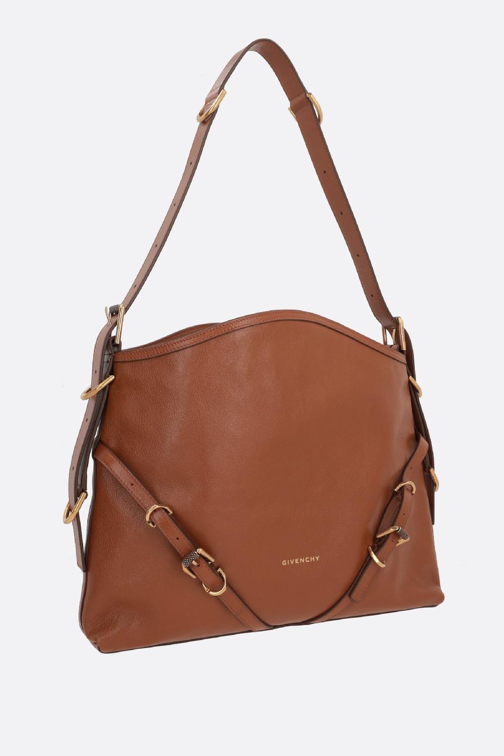 GIVENCHY Borsa A Spalla Voyou Media In Pelle Martellata