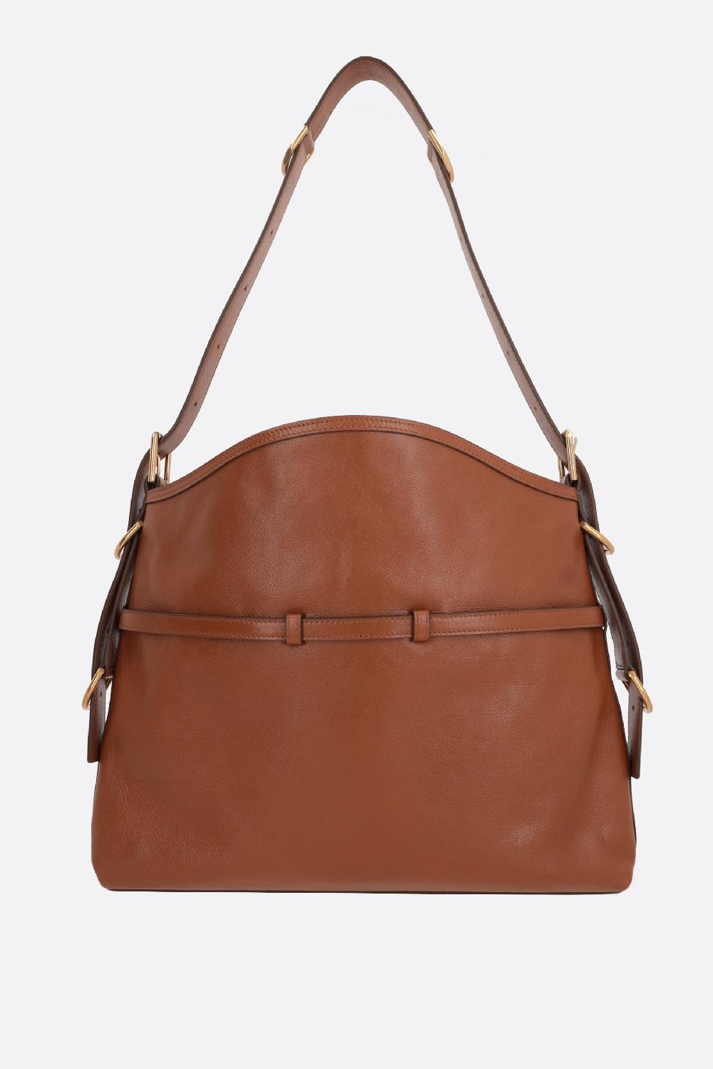 GIVENCHY Borsa A Spalla Voyou Media In Pelle Martellata