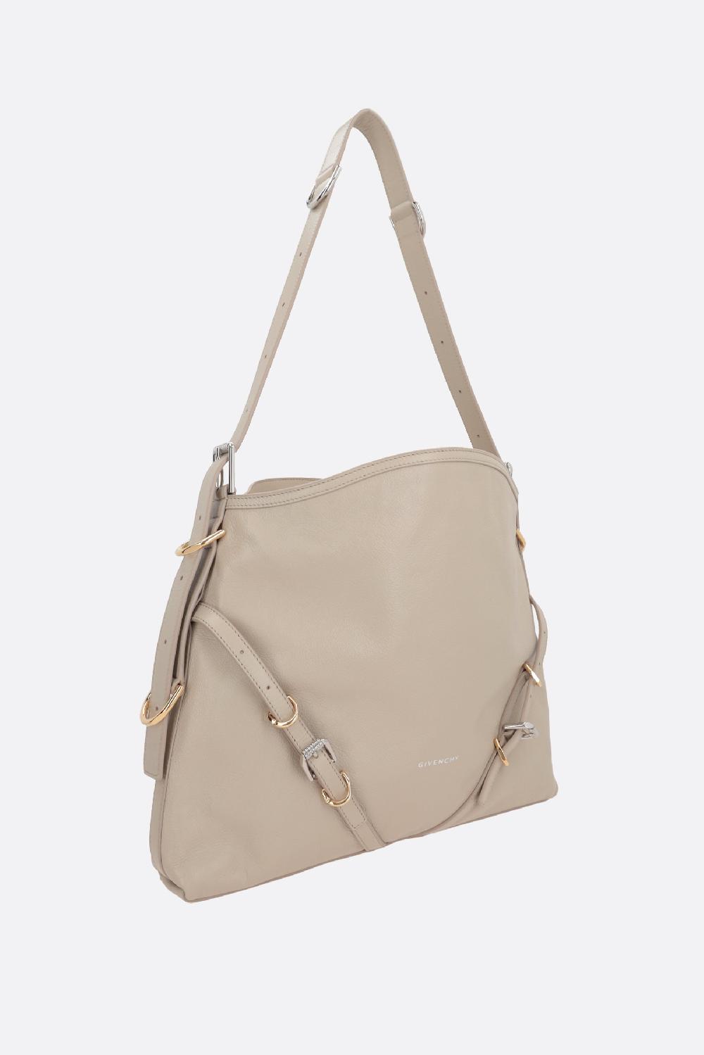 GIVENCHY Borsa A Spalla Voyou Media In Pelle Martellata