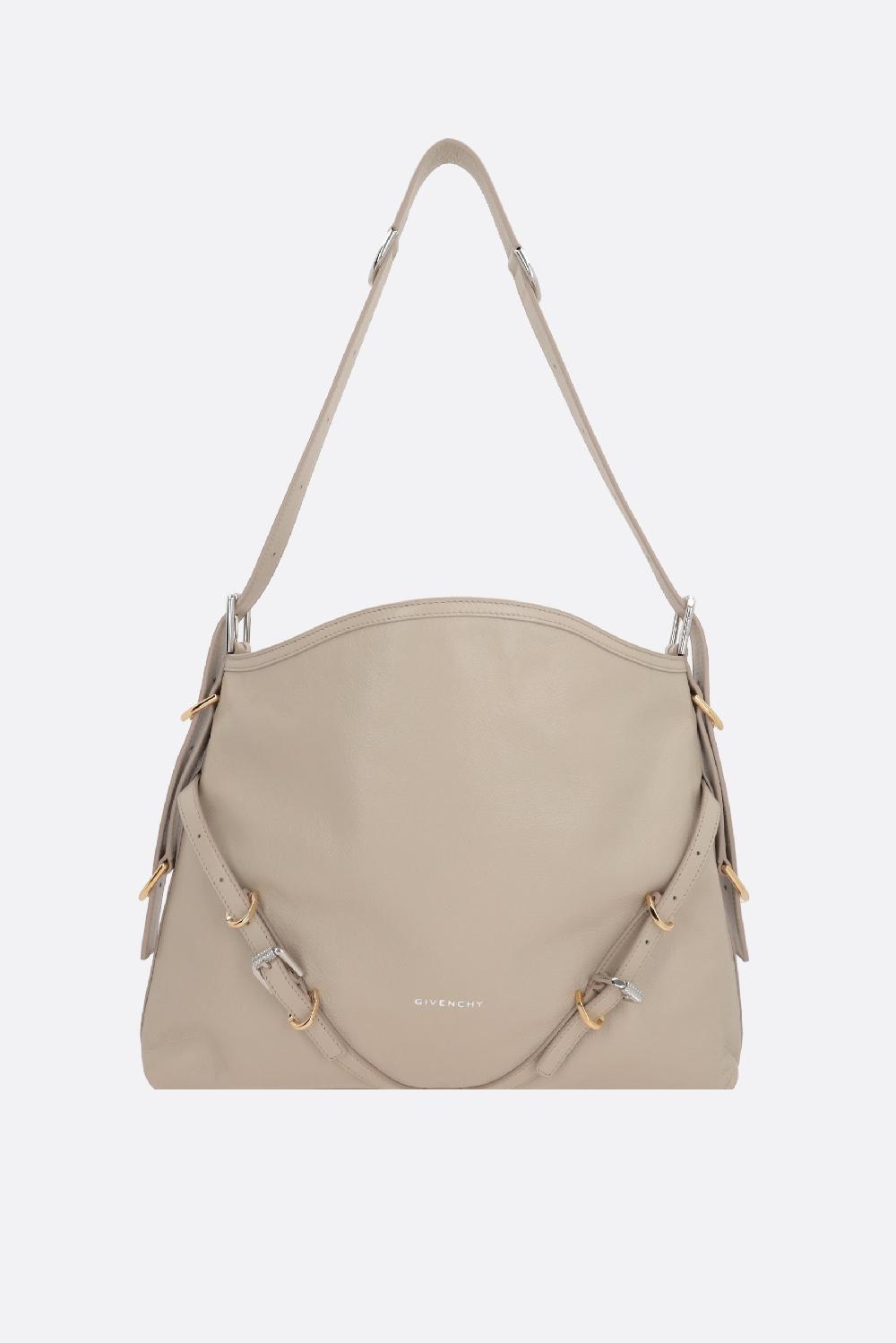 GIVENCHY borsa a spalla Voyou media in pelle martellata