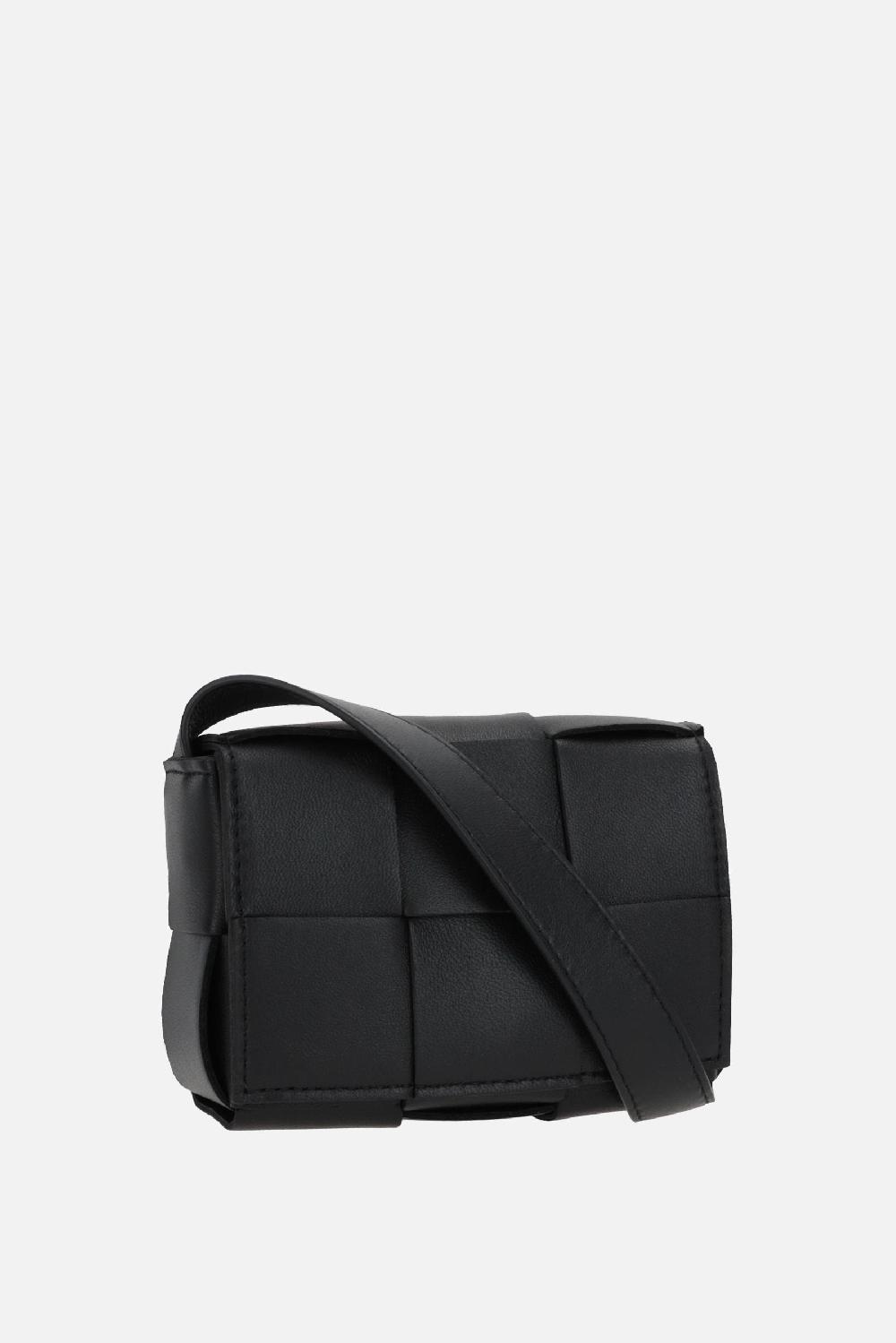 BOTTEGA VENETA Borsa A Tracolla Cassette Mini In Intrecciato Nappa