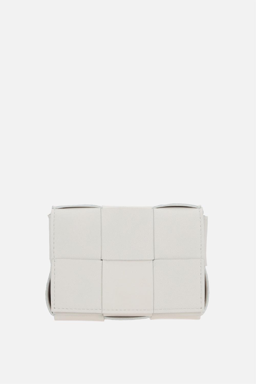 BOTTEGA VENETA borsa a tracolla Cassette mini in Intrecciato nappa