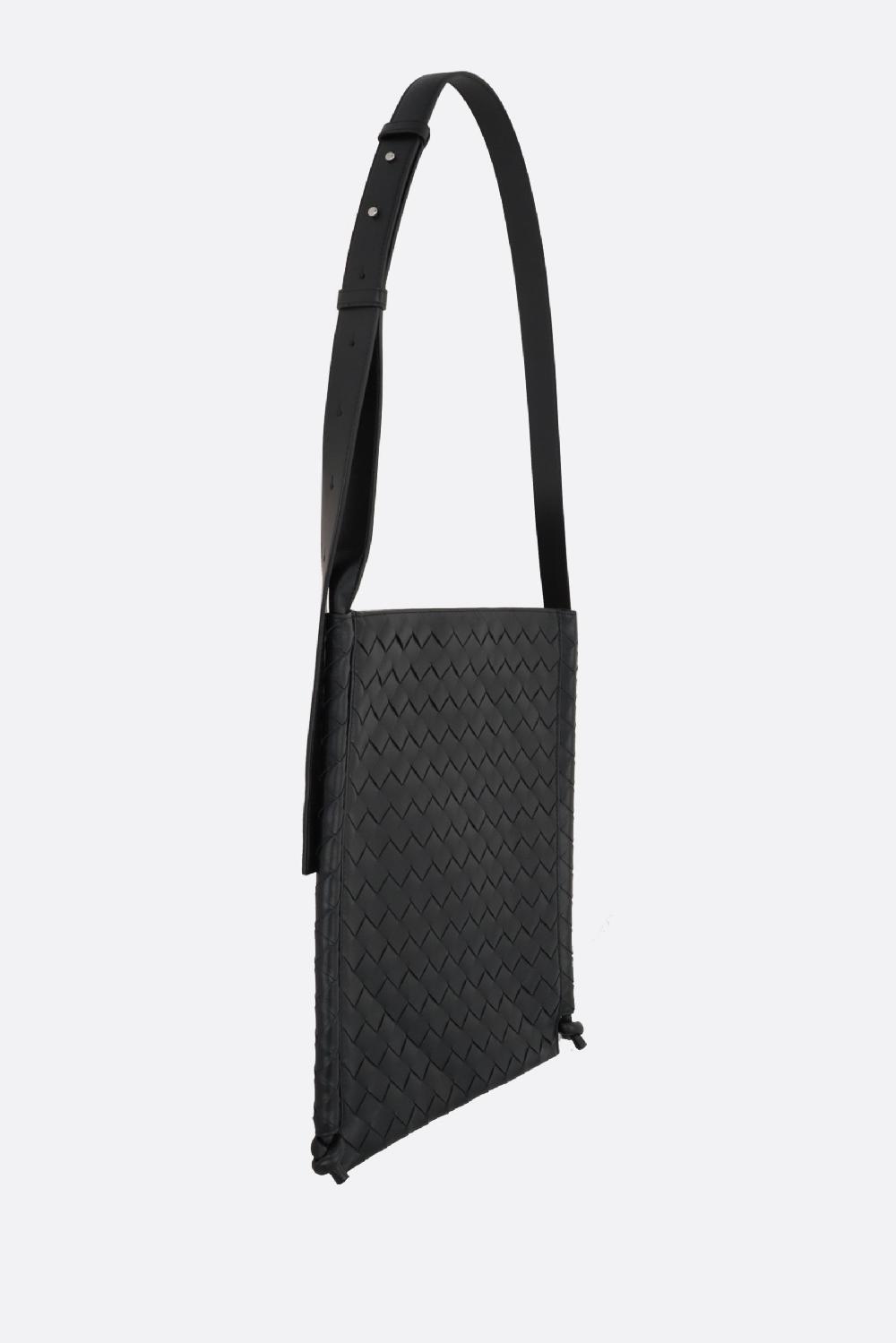 BOTTEGA VENETA Borsa A Tracolla Flat Loop Media In Intrecciato VN