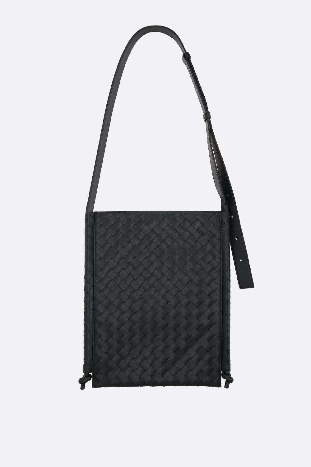 BOTTEGA VENETA Borsa A Tracolla Flat Loop Media In Intrecciato VN