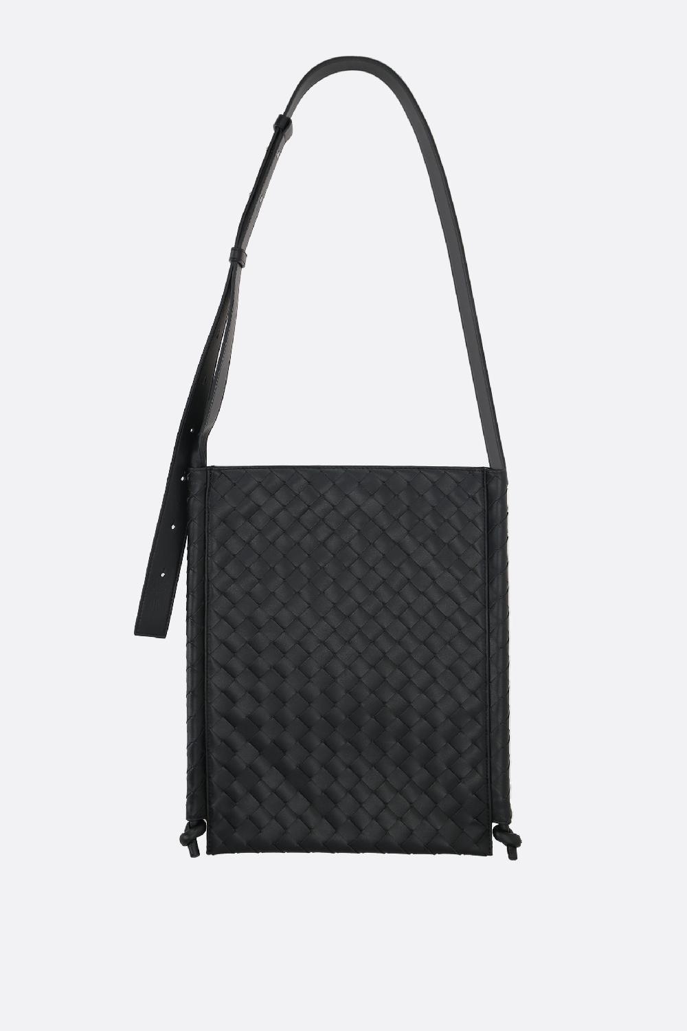 BOTTEGA VENETA Borsa A Tracolla Flat Loop Media In Intrecciato VN