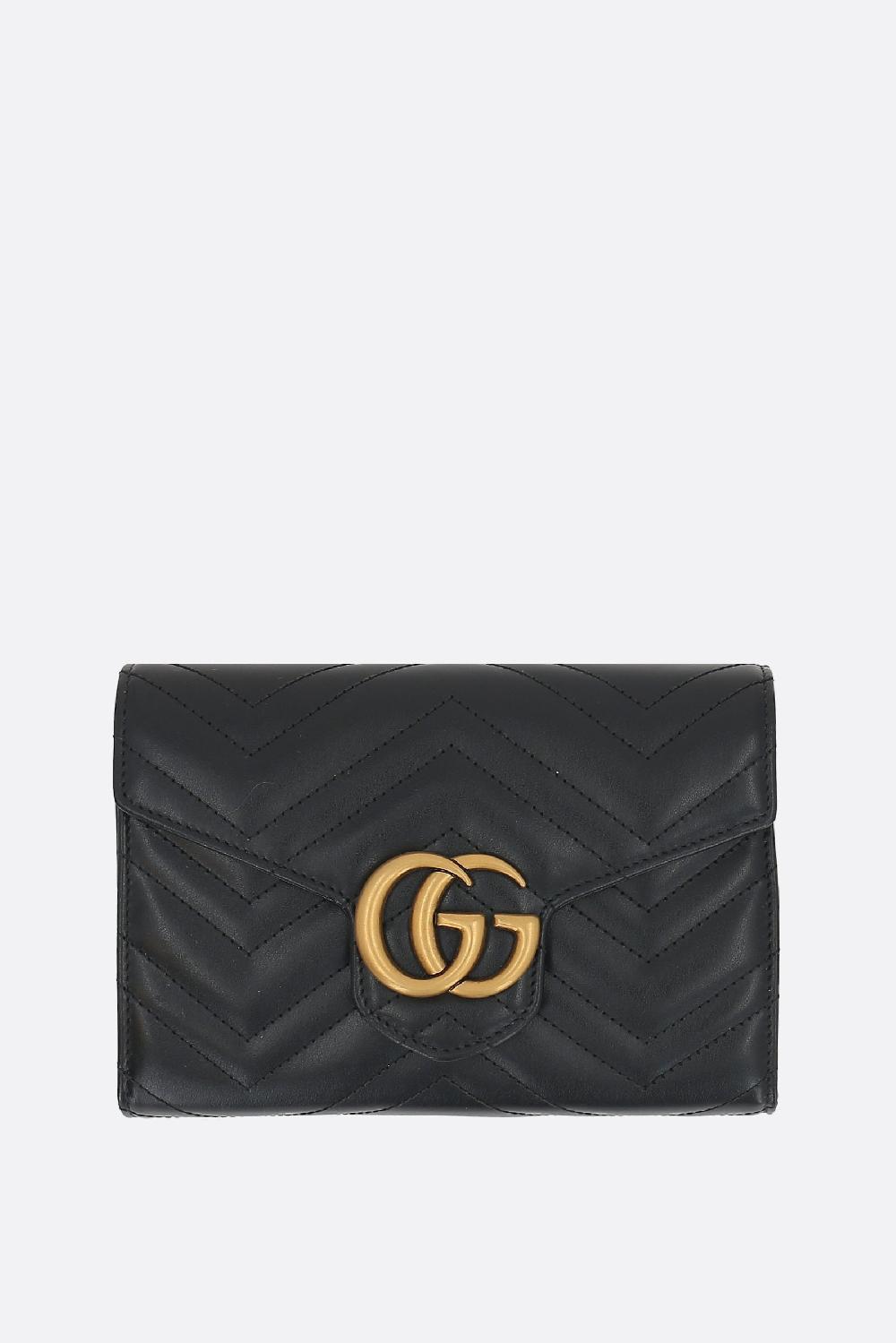 GUCCI borsa a tracolla GG Marmont super mini in pelle matelassé