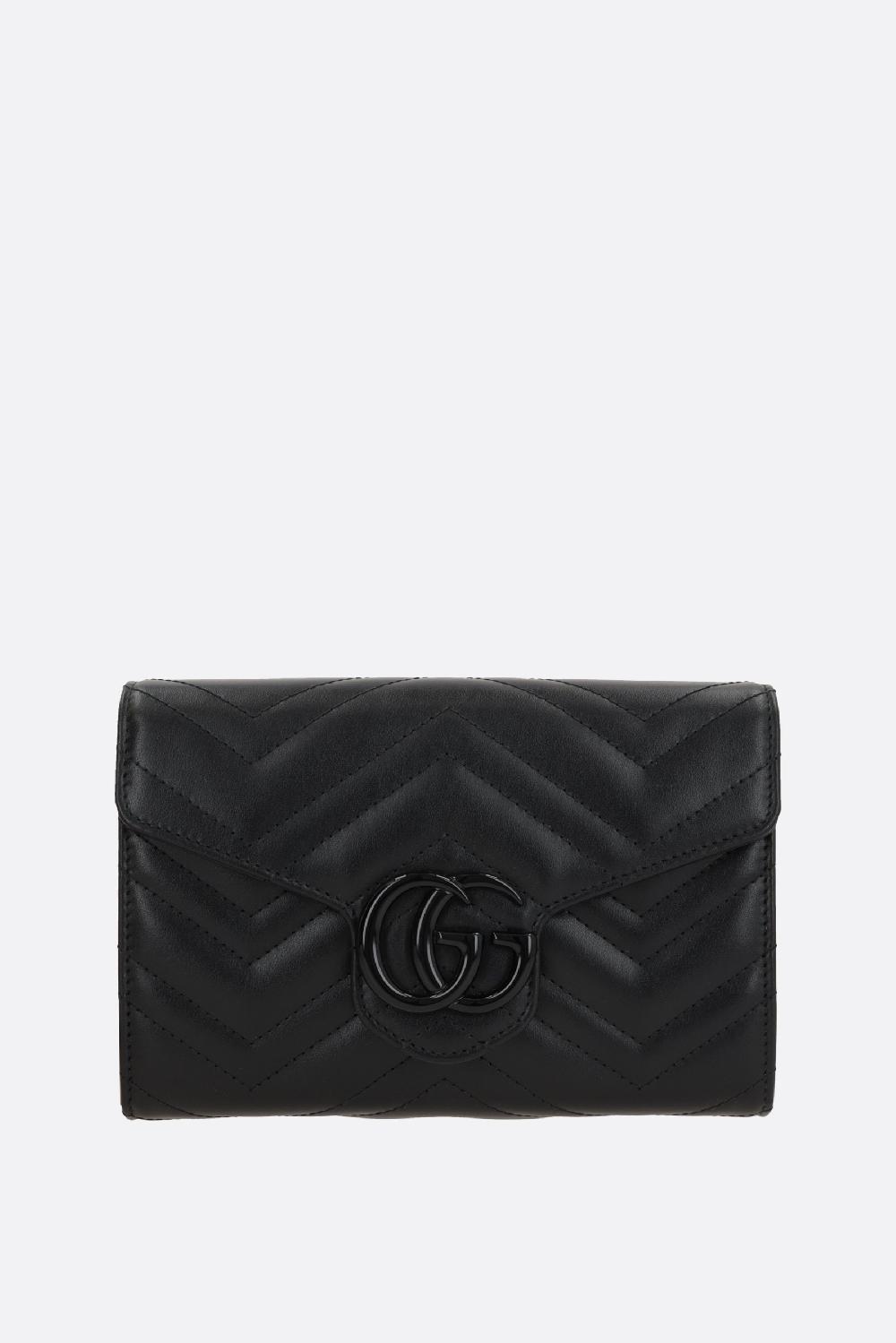 GUCCI borsa a tracolla GG Marmont super mini in pelle matelassé