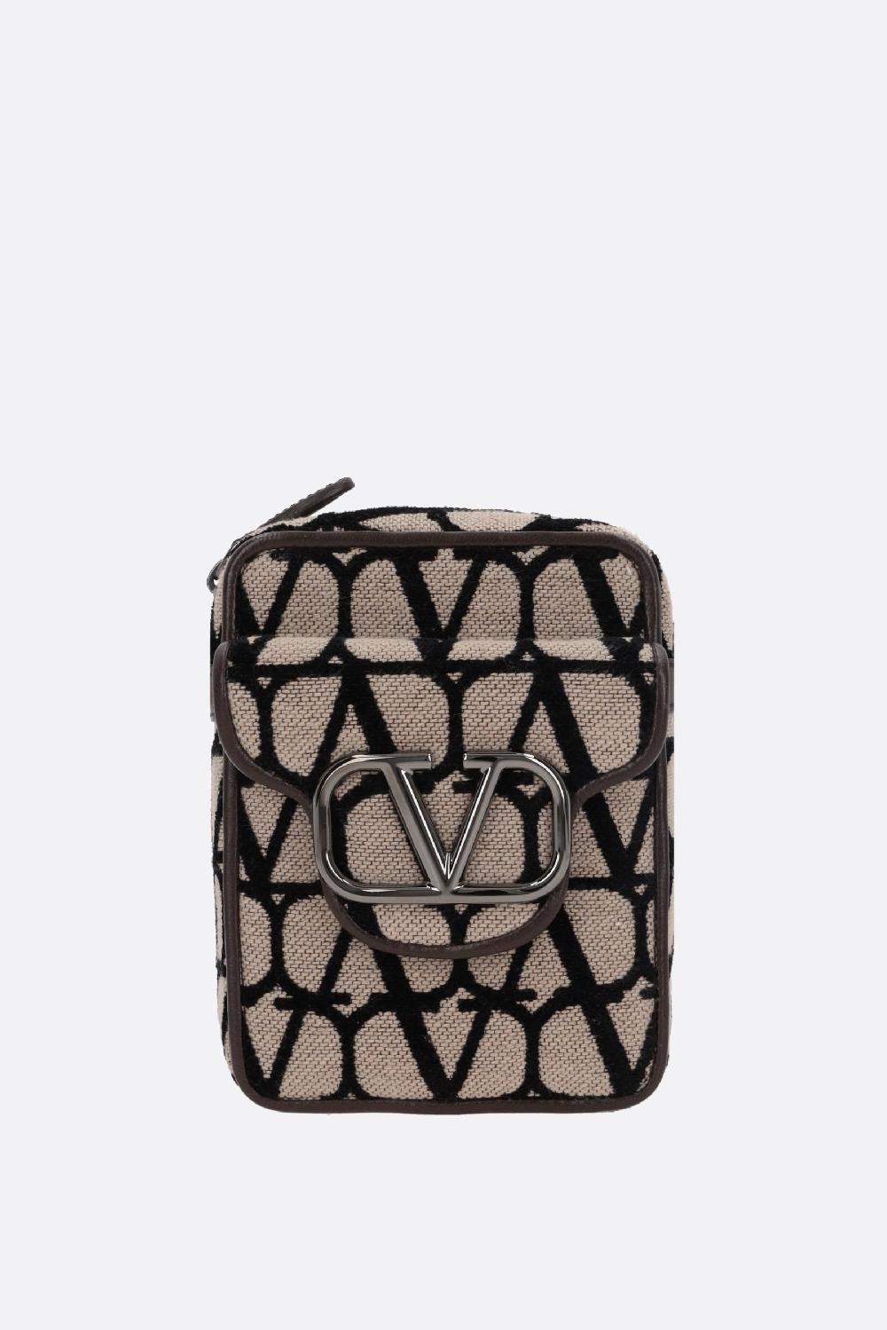 VALENTINO GARAVANI borsa a tracolla Locò mini in Toile Iconographe