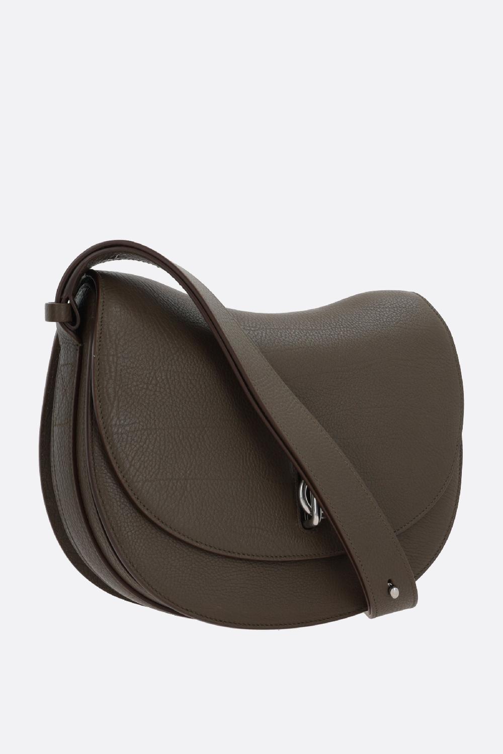 BURBERRY Borsa A Tracolla Rocking Horse Media In Pelle Martellata