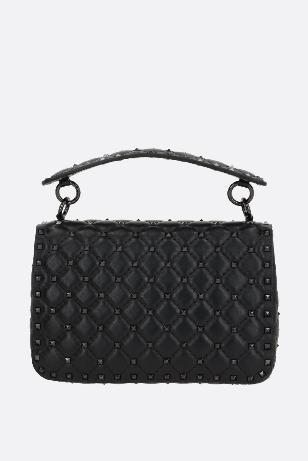 VALENTINO GARAVANI Borsa A Tracolla Rockstud Spike Media In Nappa Matelassé