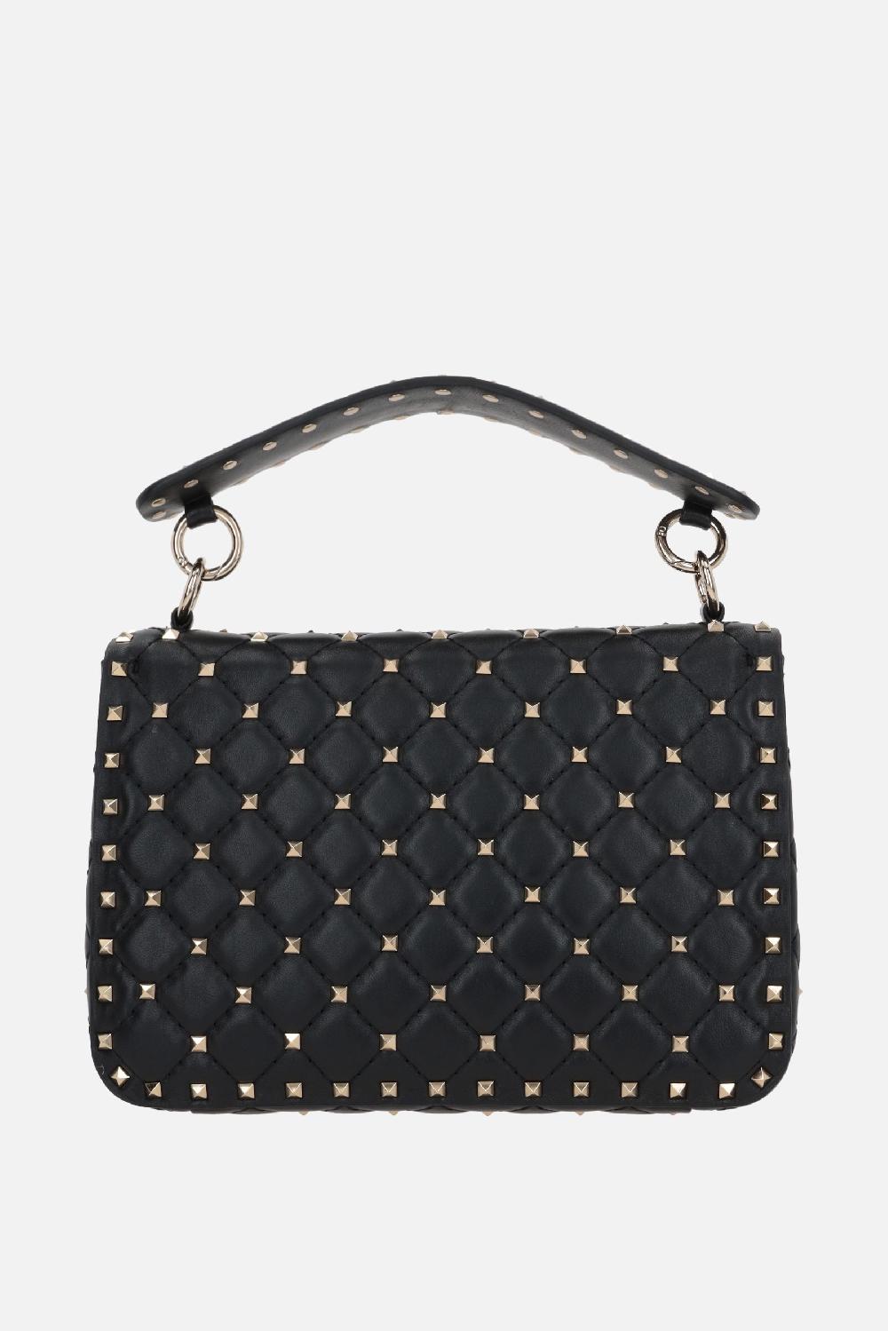 VALENTINO GARAVANI Borsa A Tracolla Rockstud Spike Media In Nappa Matelassé