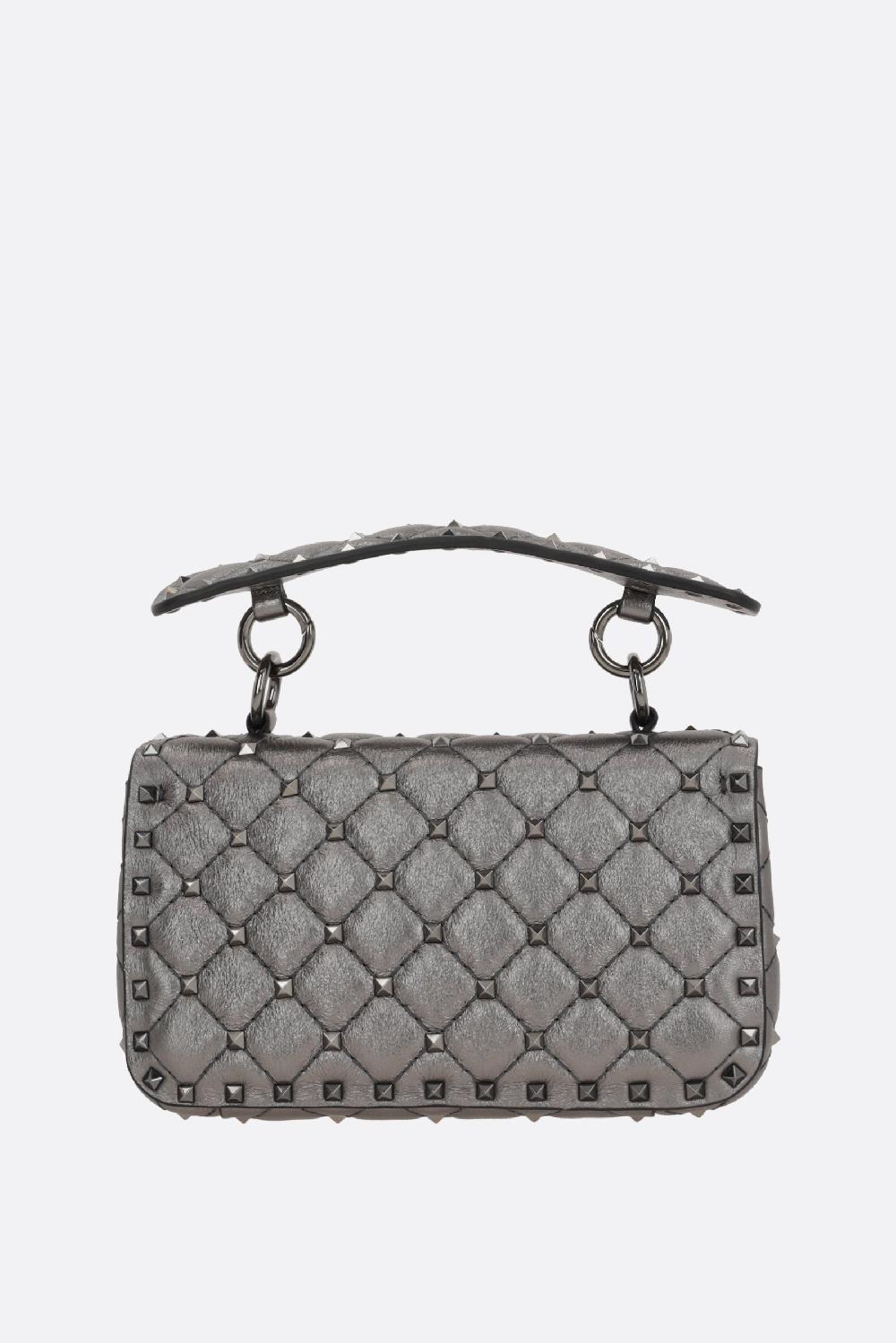 VALENTINO GARAVANI Borsa A Tracolla Rockstud Spike Small In Nappa Matelassé