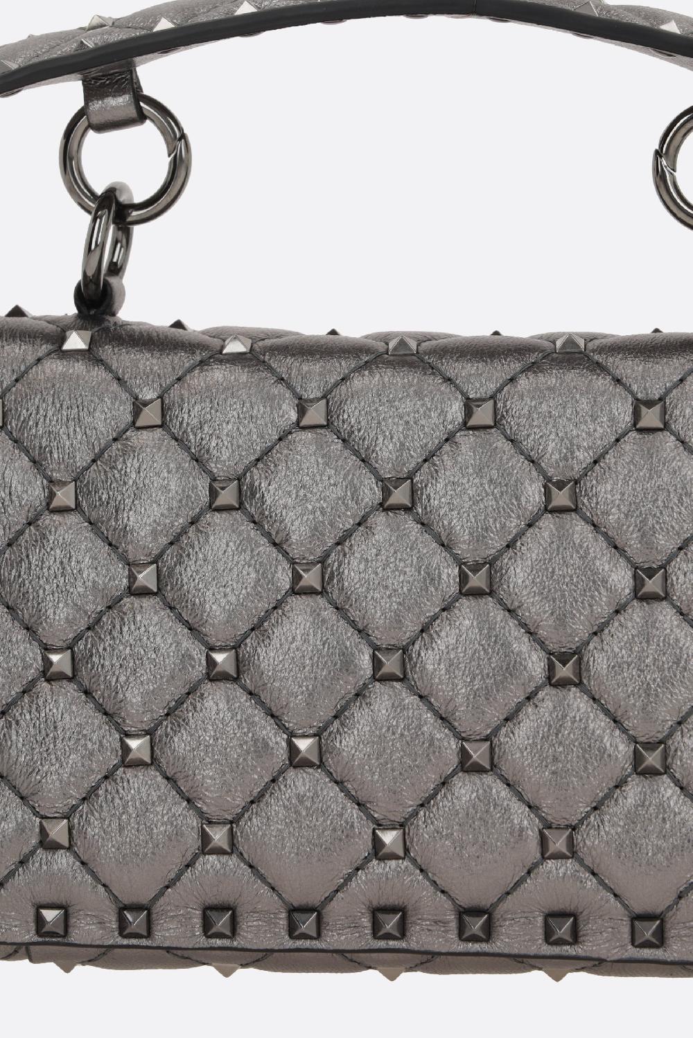VALENTINO GARAVANI Borsa A Tracolla Rockstud Spike Small In Nappa Matelassé