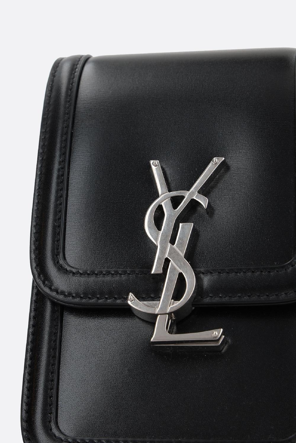 SAINT LAURENT Borsa A Tracolla Solferino Mini In Pelle Liscia