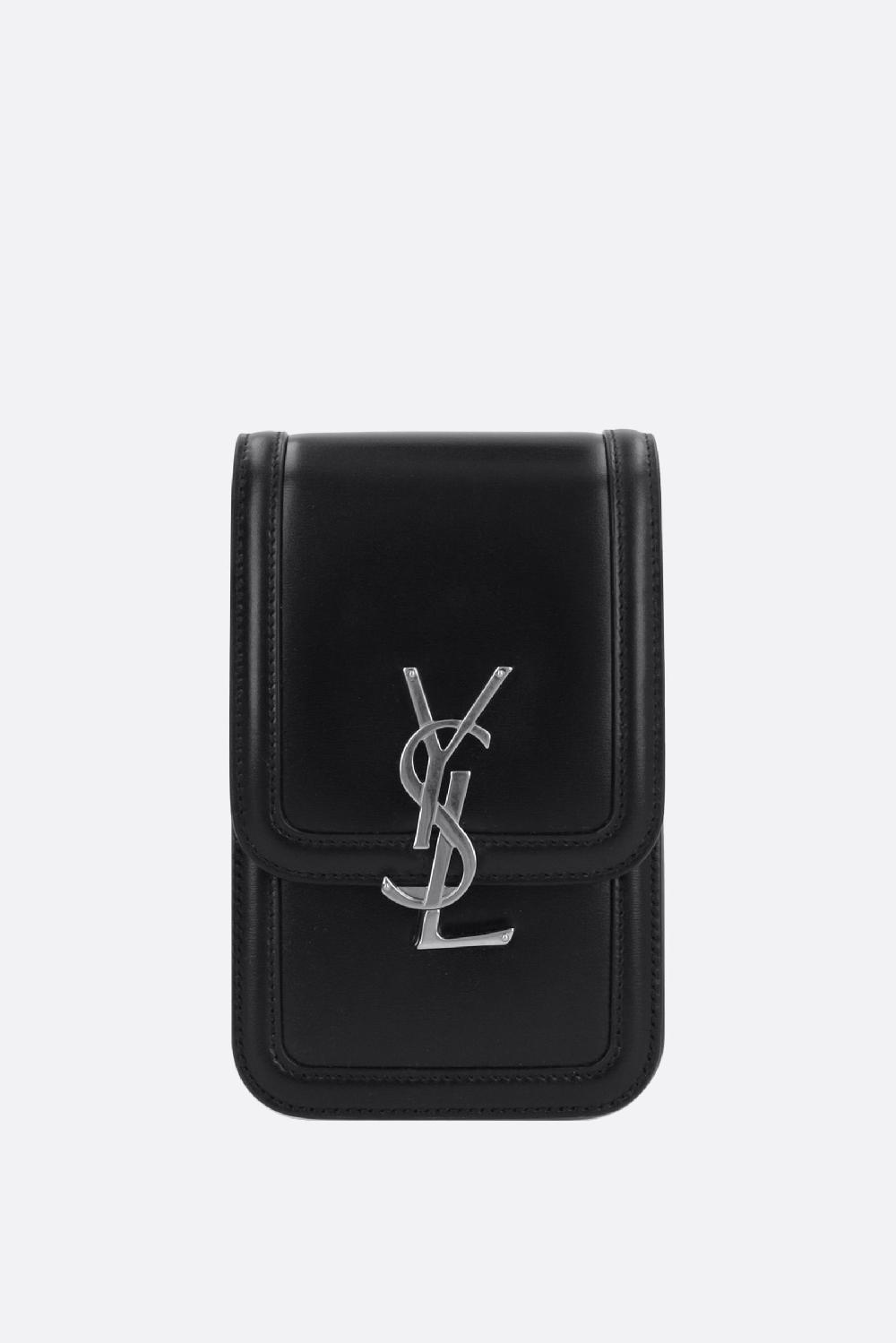 SAINT LAURENT borsa a tracolla Solferino mini in pelle liscia