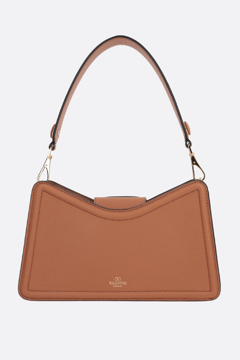 VALENTINO GARAVANI Borsa A Tracolla Vlogo Leather In Pelle Martellata