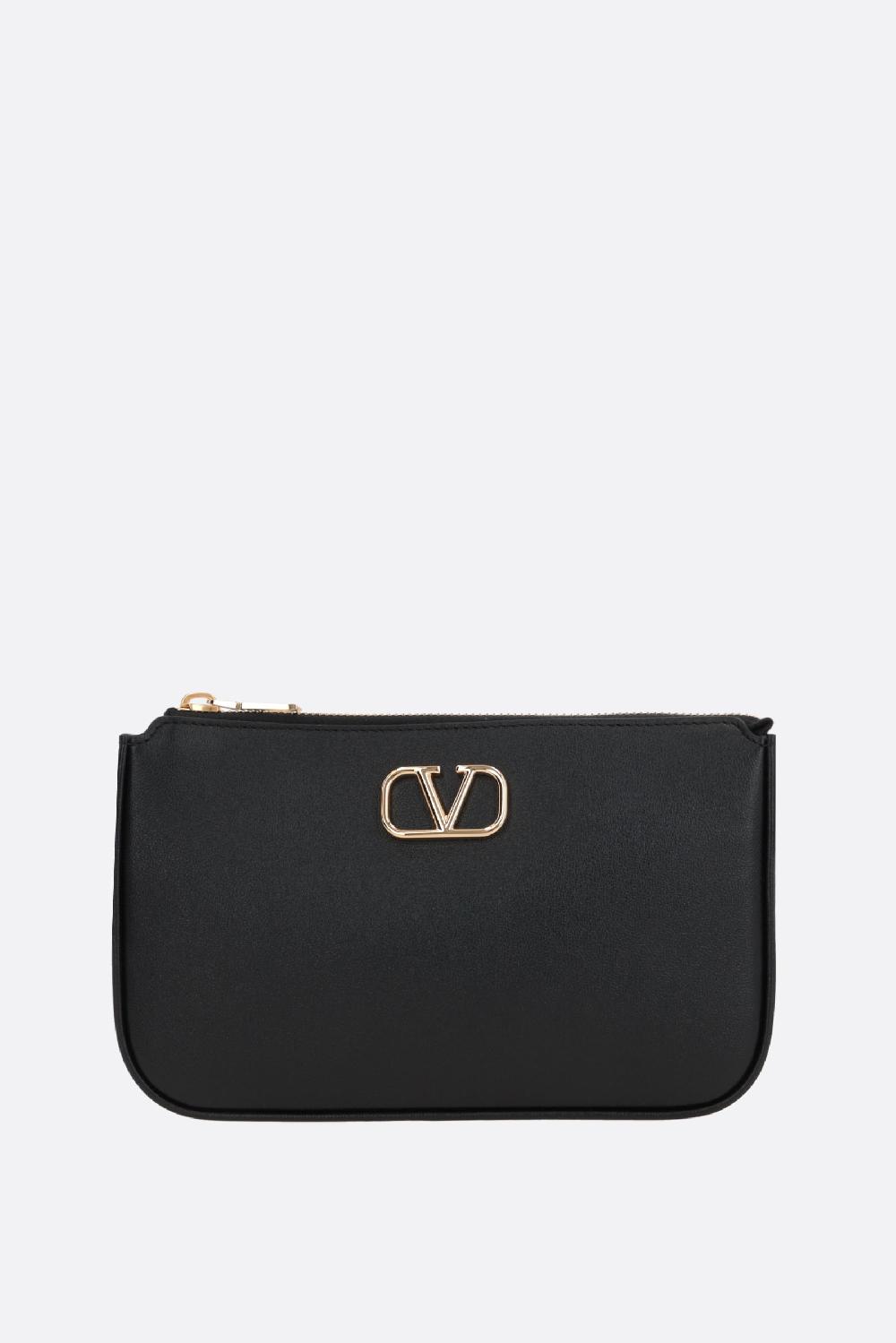 VALENTINO GARAVANI borsa a tracolla VLogo Signature mini in pelle liscia