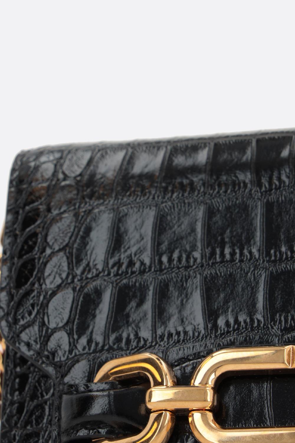 TOM FORD Borsa A Tracolla Whitney Mini In Pelle Stampa Coccodrillo