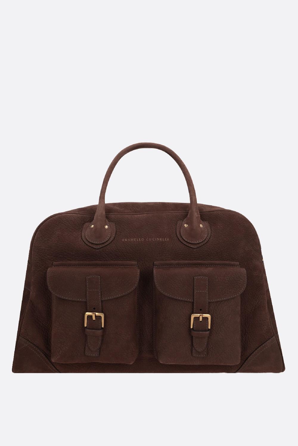 BRUNELLO CUCINELLI borsa da viaggio Street in nabuk