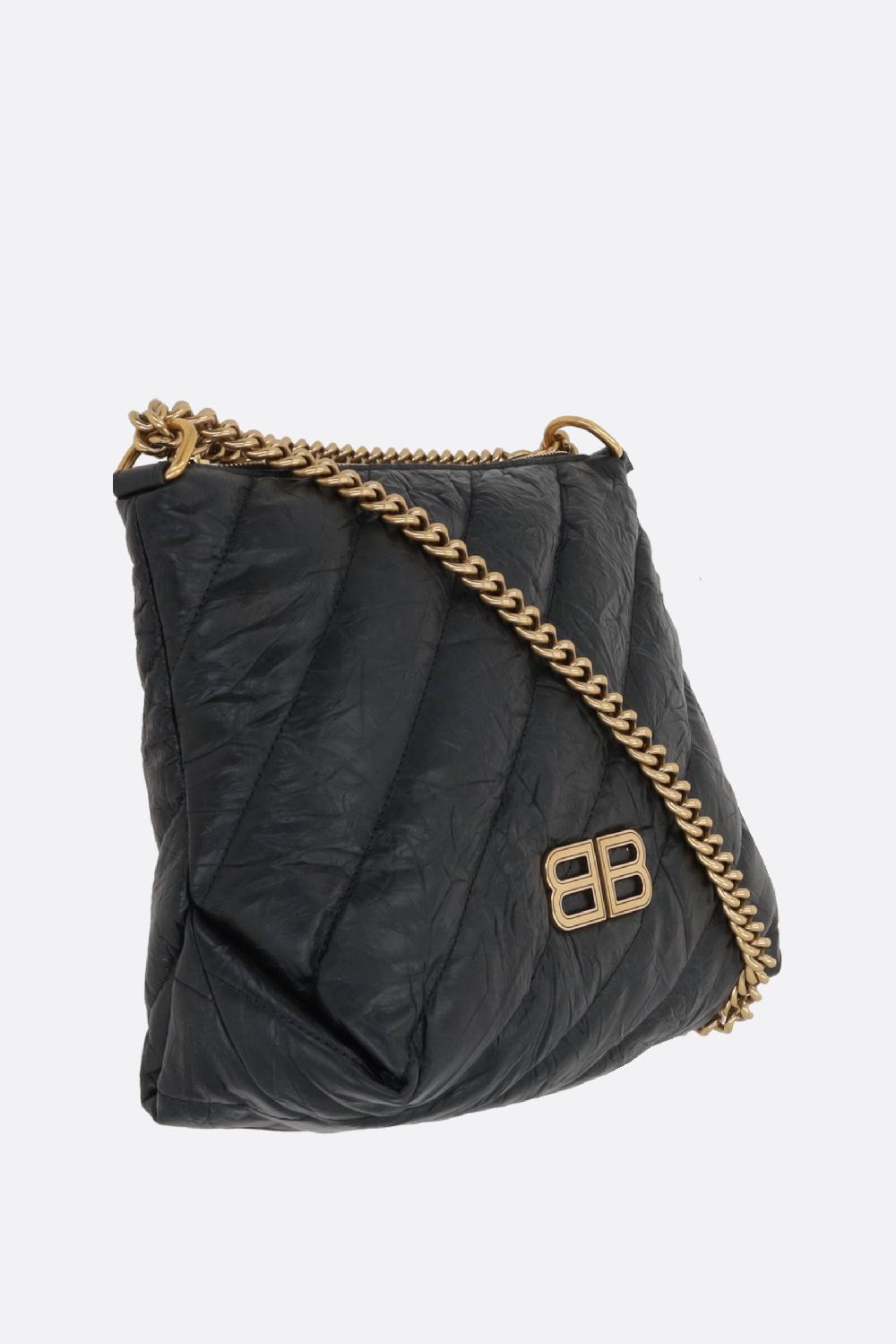 BALENCIAGA Borsa Hobo Crush Small In Pelle Matelassé