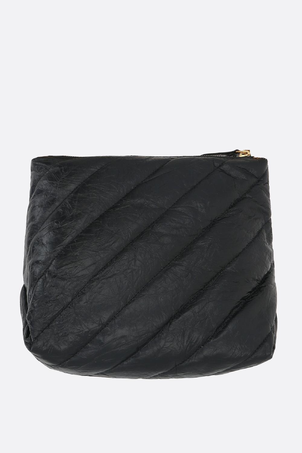 BALENCIAGA Borsa Hobo Crush Small In Pelle Matelassé