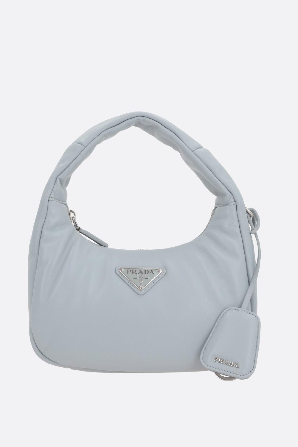 PRADA borsa hobo Prada Soft mini in nappa imbottita