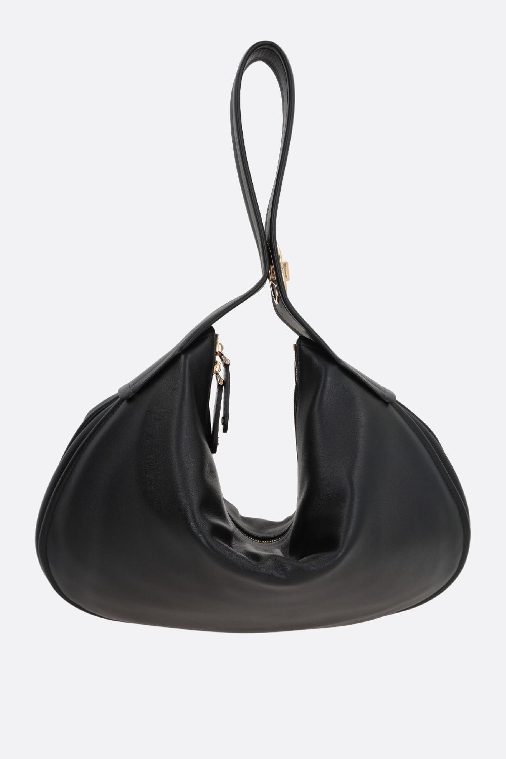 VALENTINO GARAVANI borsa hobo VLogo Locker large in nappa