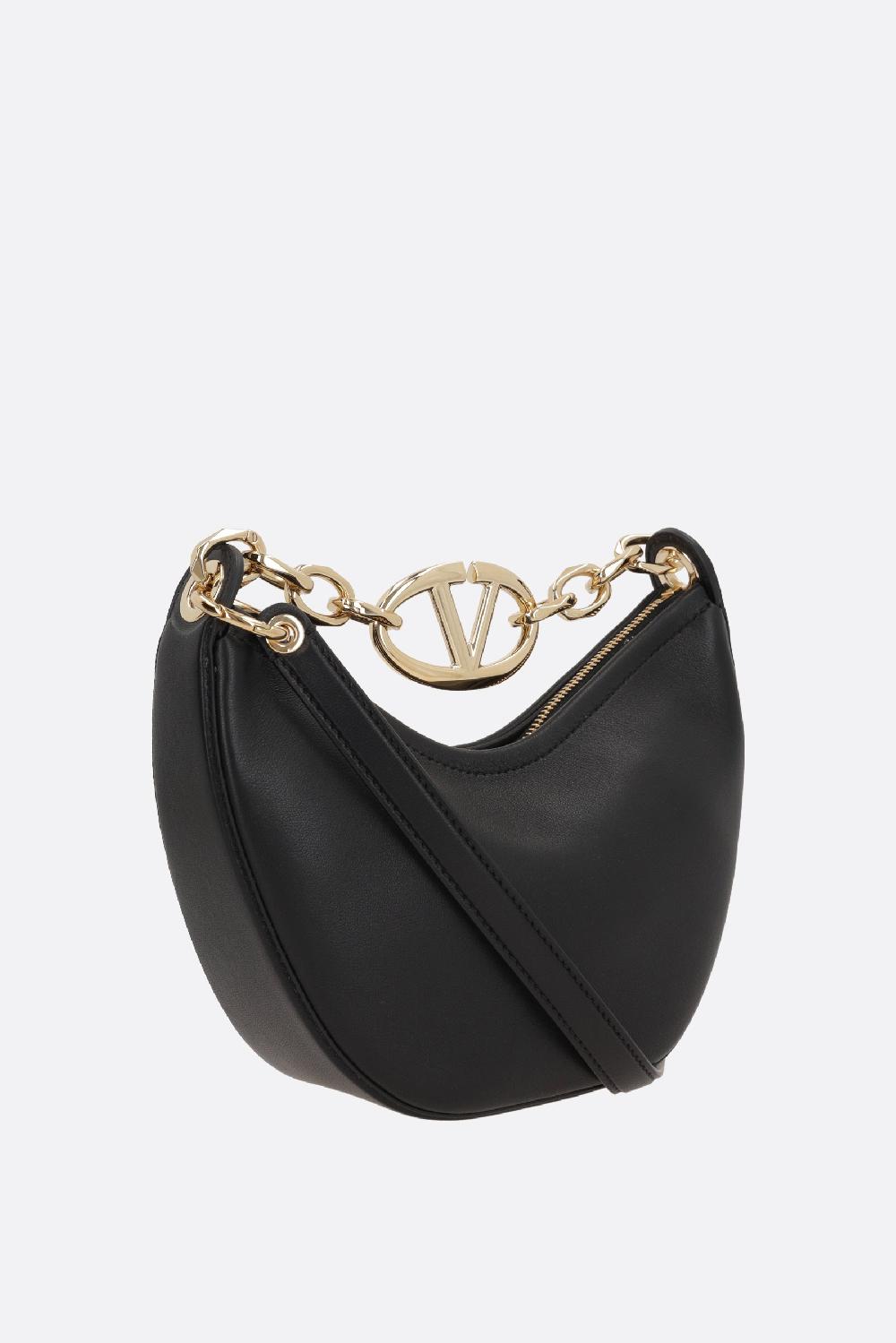 VALENTINO GARAVANI Borsa Hobo VLogo Moon Mini In Nappa