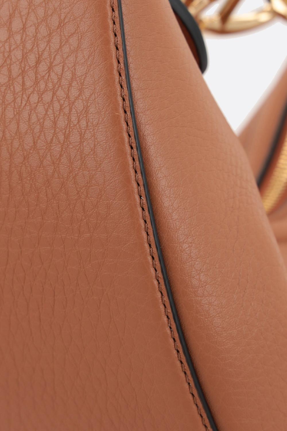 VALENTINO GARAVANI Borsa Hobo VLogo Moon Small In Pelle Martellata