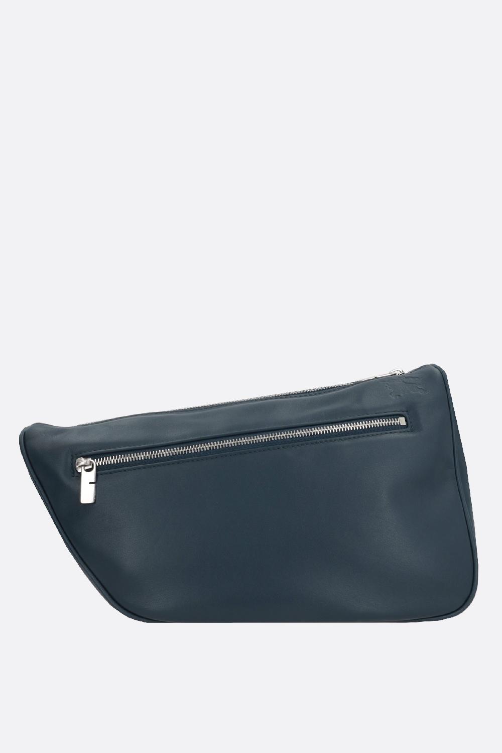 BURBERRY Borsa Messenger Shield Media In Pelle Liscia