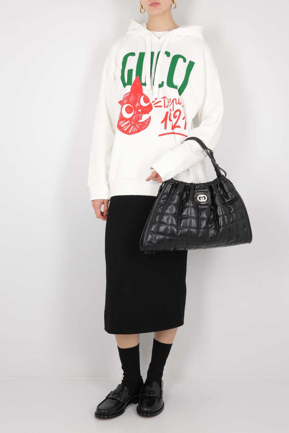 GUCCI Borsa Shopping Gucci Deco Media In Pelle Matelassé