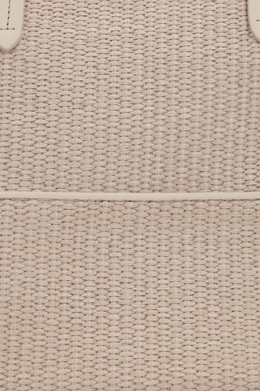 BRUNELLO CUCINELLI Borsa Shopping In Rafia Sintetica Con Monile