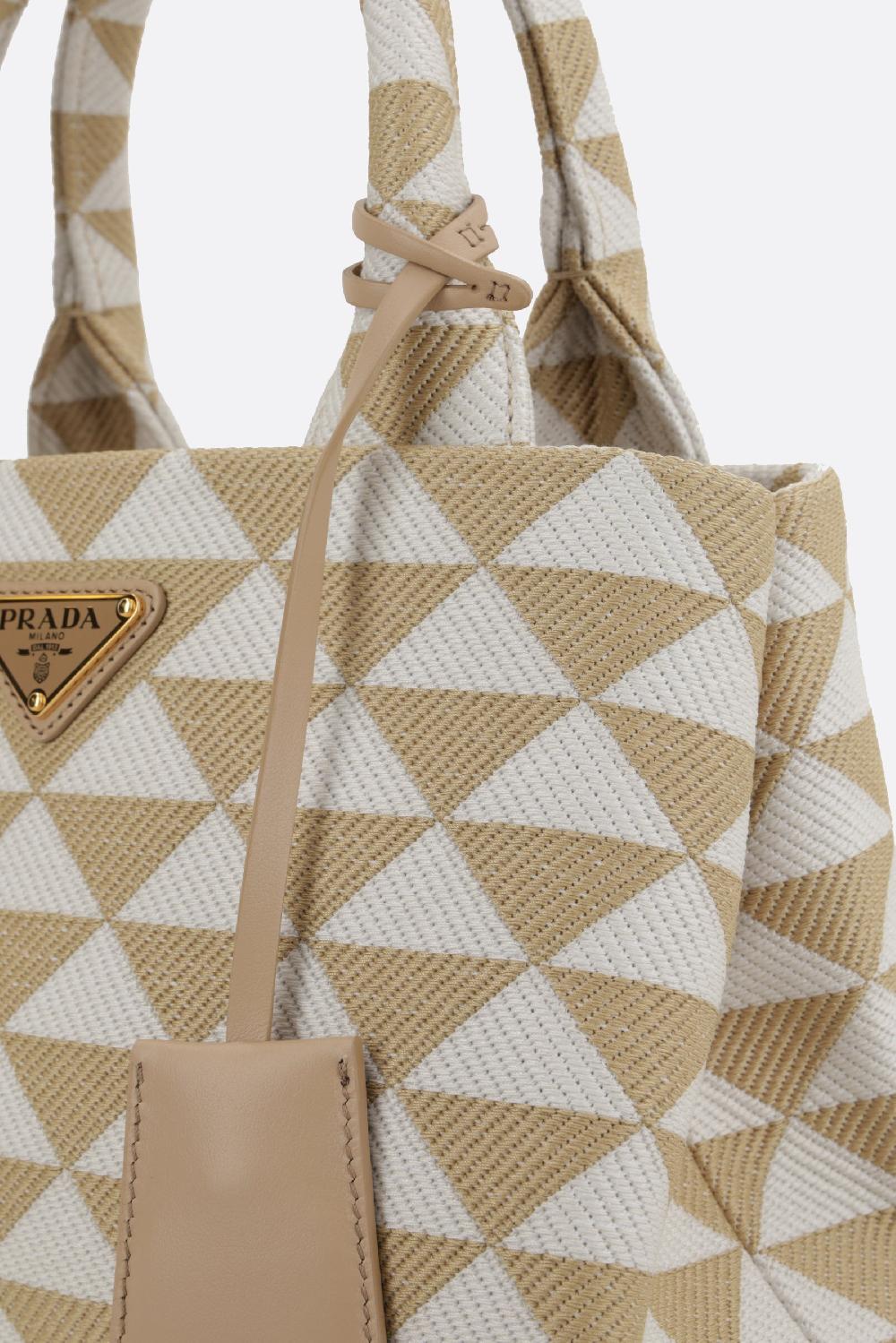 PRADA Borsa Shopping Prada Symbole Small In Jacquard